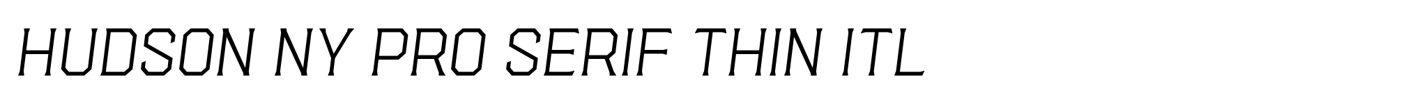Hudson NY Pro Serif Thin Itl image